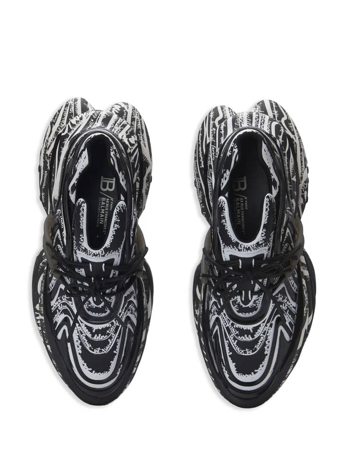 Balmain Unicorn Wave sneakers ( Black & White )