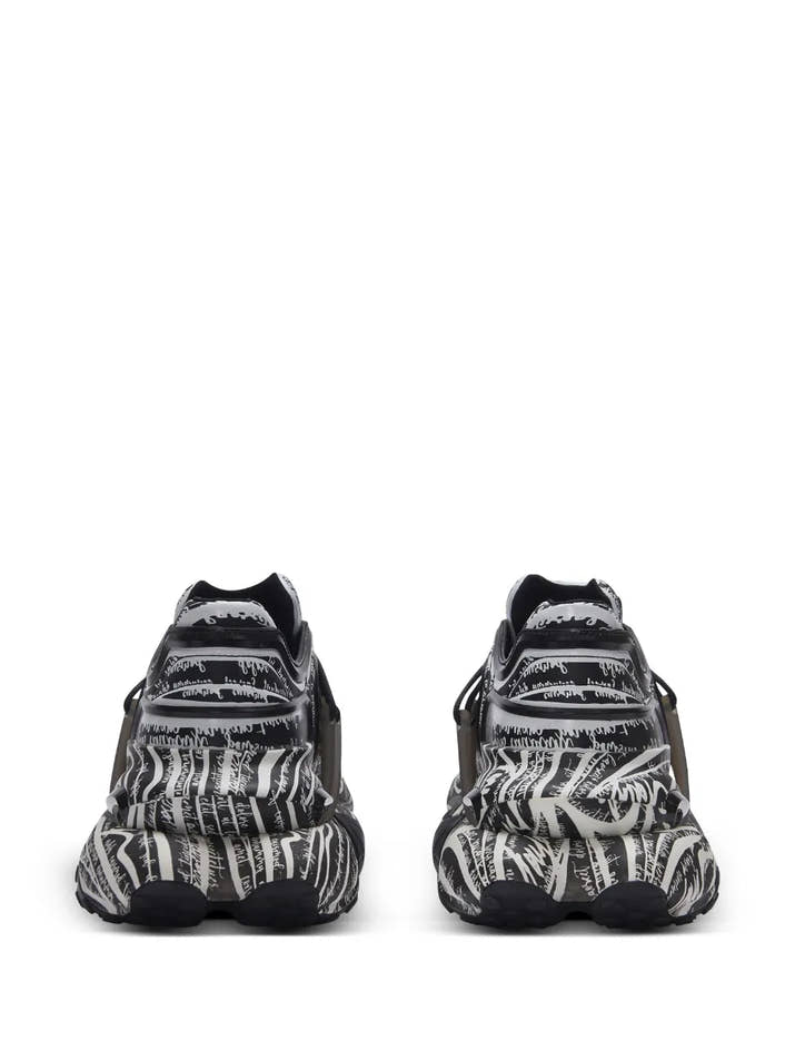 Balmain Unicorn Wave sneakers ( Black & White )
