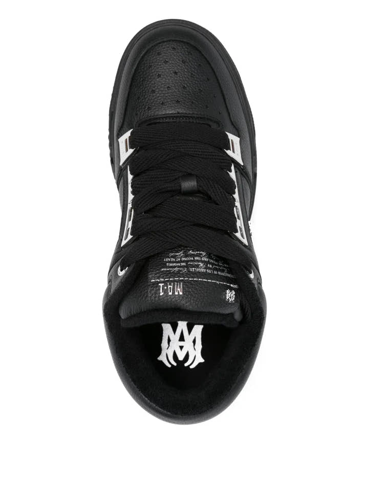 AMIRI logo-embellished leather sneakers