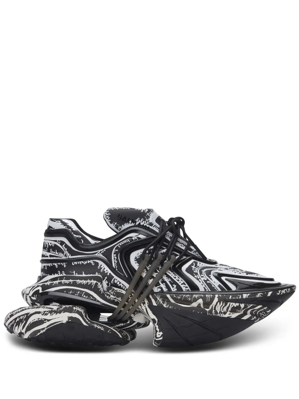 Balmain Unicorn Wave sneakers ( Black & White )