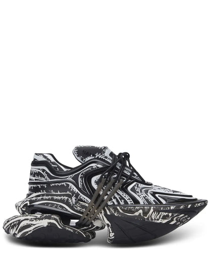 Balmain Unicorn Wave sneakers ( Black & White )