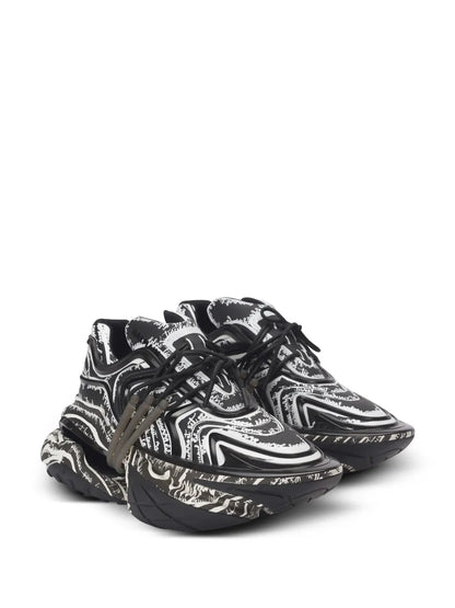 Balmain Unicorn Wave sneakers ( Black & White )