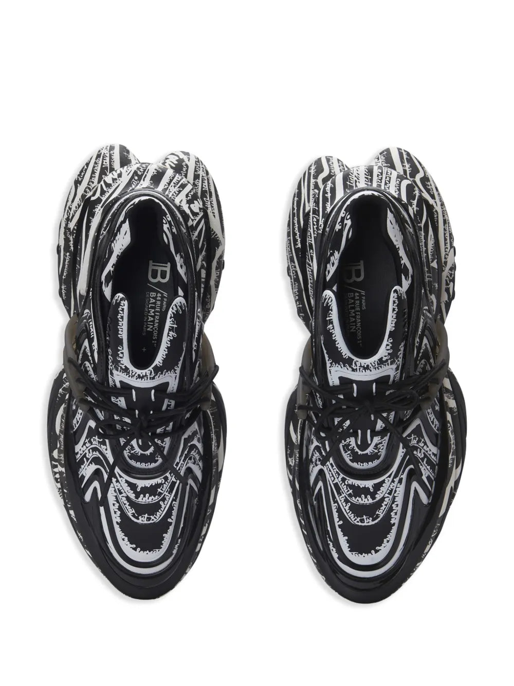 Balmain Unicorn Wave sneakers ( Black & White )