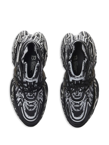 Balmain Unicorn Wave sneakers ( Black & White )