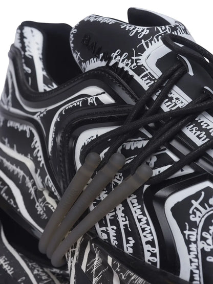 Balmain Unicorn Wave sneakers ( Black & White )
